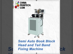 Semi Automatic Book Block Head Band Machine