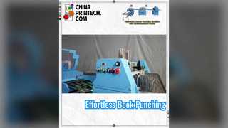 Automatic Access Punching Machine is designed for notebook, diary, binding book, leaflet, folding si