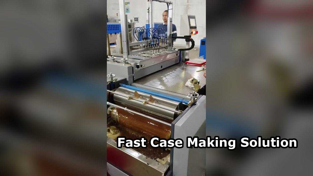 Semi Auto Case Making Machine Both Sides Wrapping One Person Operation Digital Fit