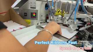 Dual Station Honor Certificate Ribbon Fixing Machine