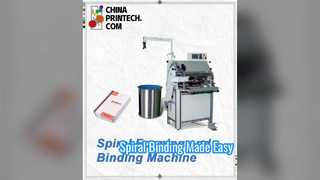Semi Auto Single Loop Wire Forming Spiral Binding Machine
