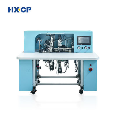 HX18B Semi Auto Notebook Elastic Band Fixing Machine Effortlessly Fix Elastic Bands