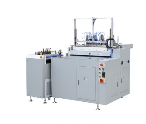 Semi Auto Case Making Machine For Notebooks Photo Books Folders Certificates Hardcover Books With Simultaneous Double Sided Wrapping One Operator Small Footprint Ideal For Digital Post Press
