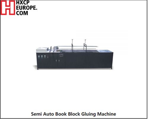 The Semi Auto Book Block Gluing Machine Feeding And Pressing