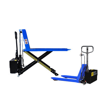Electric Scissor Lift Pallet Truck 1.5 Ton Maintenance Free Battery Book Binding Feeding