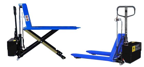 Electric Scissor Lift Pallet Truck With Electric Lift And Manual Lowering, Ideal For Paper Cutting And Folding.
