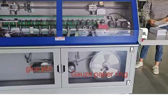 HX500B Book Back Spine Taping Machine Is Used For Back Spine Taping On Various Notebooks