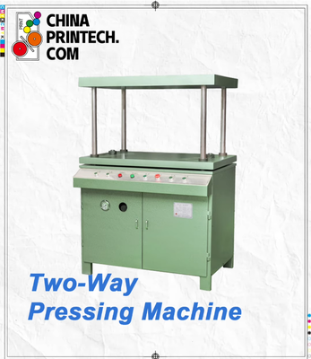 Two Way Pressing Machine Uses Double Hydraulic Cylinder To Keep Case Shape With Double Hydraulic Cylinder For Book Block & Mounting Case