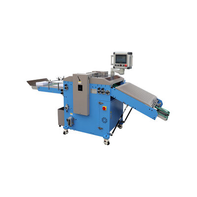 Book Paper Punching Machine single operator operation stacking delivery multi material punching