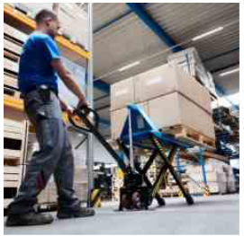 Electric Scissor Lift Pallet Truck For Book Binding,Collecting & Delivering,Compact  Ideal For Paper & Book Block Transportfor Book Block Collecting & Delivering