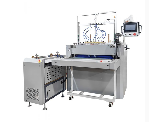 HXSCM Semi Auto Hardcover Case Making Machine enables one operator to produce hardcover cases ring binders photo albums and menu covers