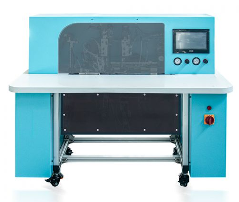HX18B Semi Auto Notebook Elastic Band Fixing Machine One Operator High Efficiency