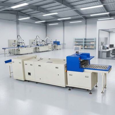 HX480P Cover Feeder Stitcher Trimmer Three Side Cutting 2800 Cycles Hour