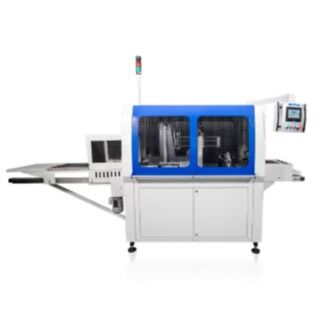 HX681 Stacker hardcover book interleaving pile stacking machine designed for stable stacking and automated pre packing