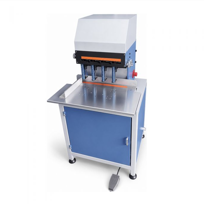 HXPD280 Four Head Paper Drilling Machine With Pneumatic Drive And 3-10mm Bits For Document Stacks