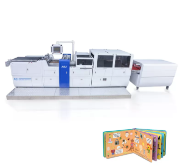 HX450C Children Board Book Cover Casing In Machine Offering and in Board Book Cover Casing In with Partial Gluing Function