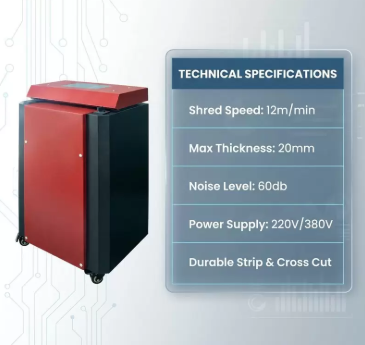 Automatic Cardboard Strip Cutting Shredder Machine for Single Layer Paperboard Waste Recycling